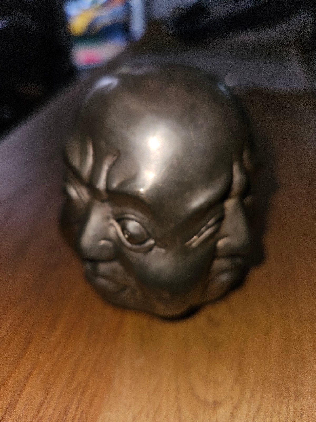 Brons verzilverd sculptuur met meerdere gezichten, Ophalen of Verzenden
