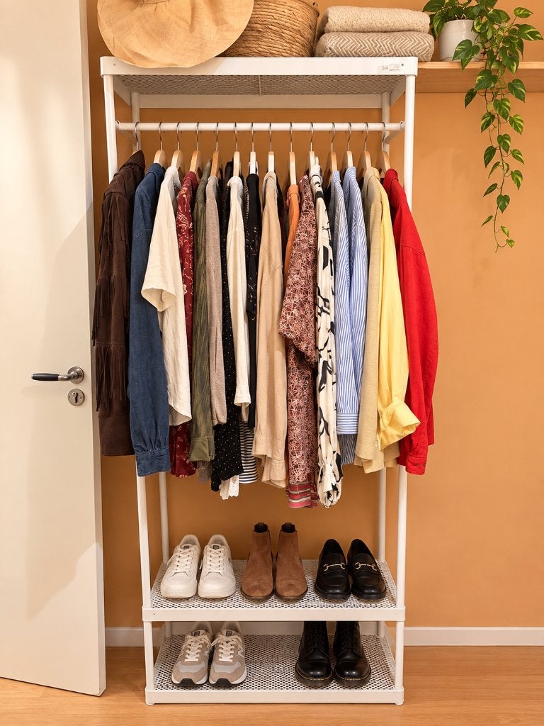 kleding rek, Ophalen, Gebruikt