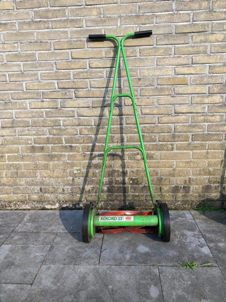 Hand grasmaaier, Tuin en Terras, Grasmaaiers, Gebruikt, Handgrasmaaier, 30 t/m 39 cm, Kooimesmaaier