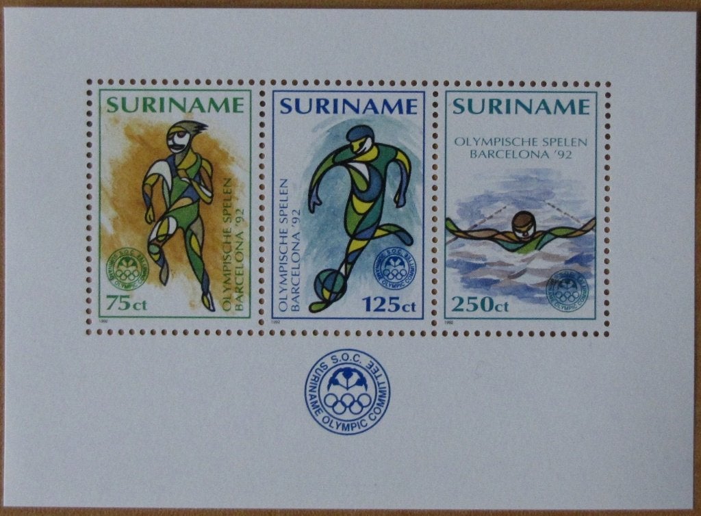 Rep-Suriname 736 blok sport., Verzenden, Postfris