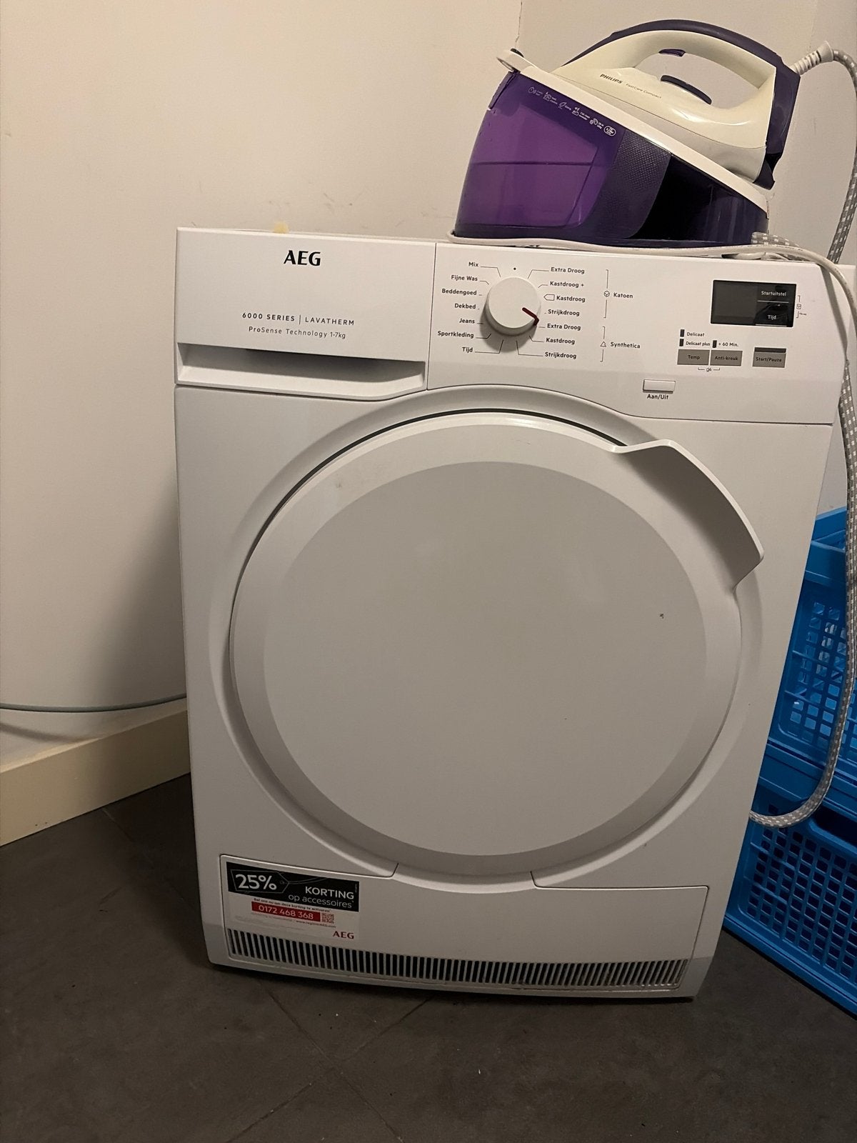 AEG Lavatherm 6000 Series Droger - Defect (verwarming), Ophalen, 6 tot 8 kg, Voorlader, Niet werkend