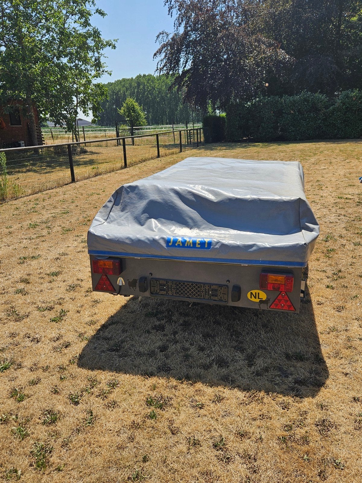 Jamet 8-persoons vouwwagen met complete uitrusting, Caravans en Kamperen, Ophalen of Verzenden