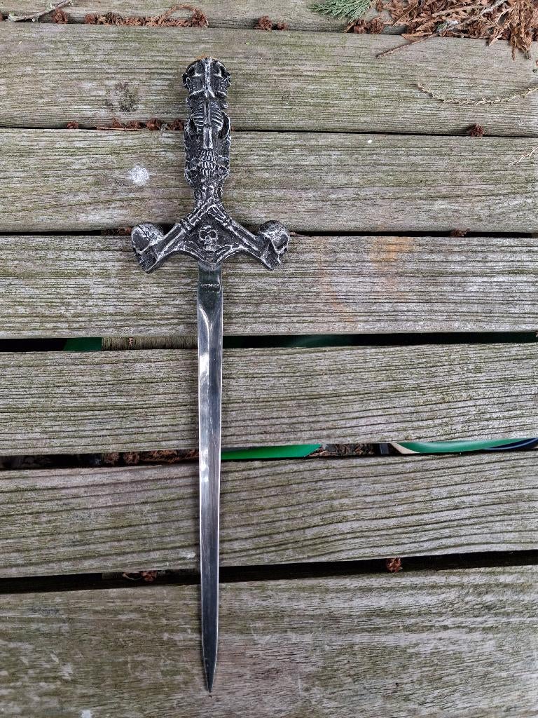 Dolk "Het Geraamte" Stainlessteel Lemmet, Verzamelen, Ophalen of Verzenden, Overige soorten, Engeland, Mes of Dolk