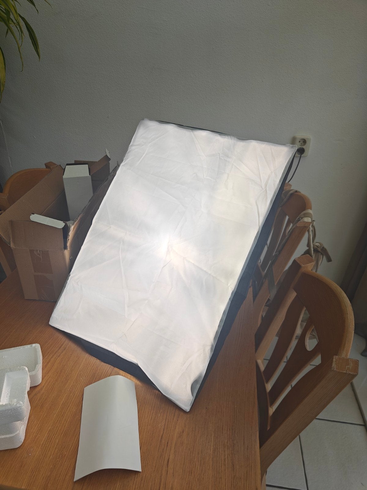 Lifegoods Softbox Studiolamp met 2 lampen, Ophalen of Verzenden, Zo goed als nieuw, Inclusief softbox, Studiolamp
