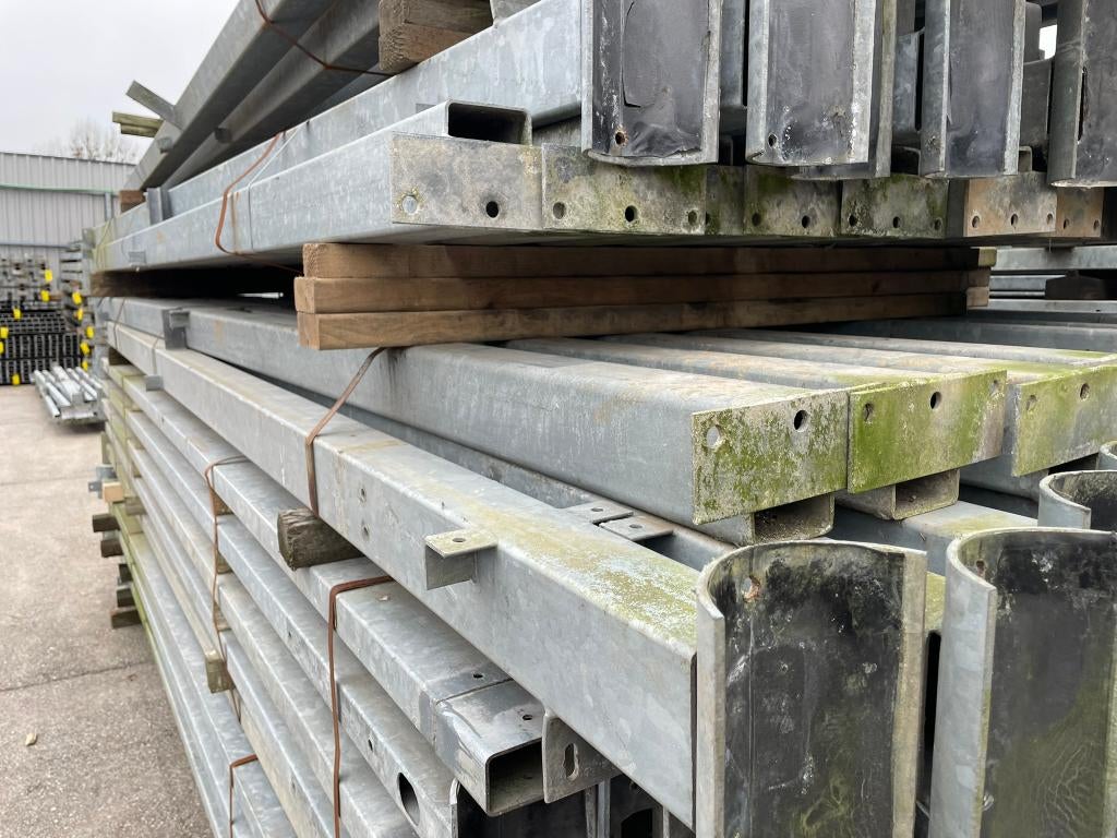 Kokerprofielen 100x80x2mm | Lengte: 4000 mm, Doe-het-zelf en Verbouw, Metalen, Ophalen, Gebruikt, IJzer