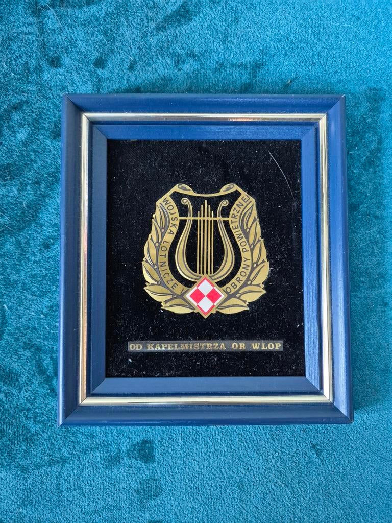 Wapenschild Od Kapelmistrza Or WLOP, Verzamelen, Militaria | Algemeen, Ophalen of Verzenden, Landmacht, Nederland