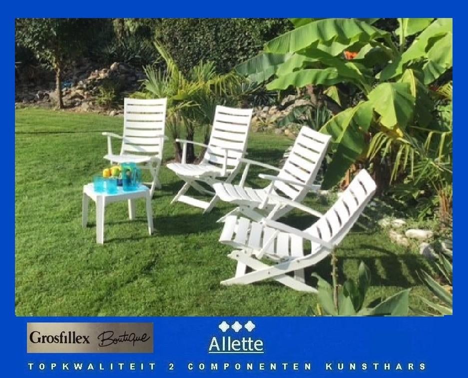 Grosfillex Boutique tuinset vgl Triconfort, Ophalen of Verzenden, Zo goed als nieuw