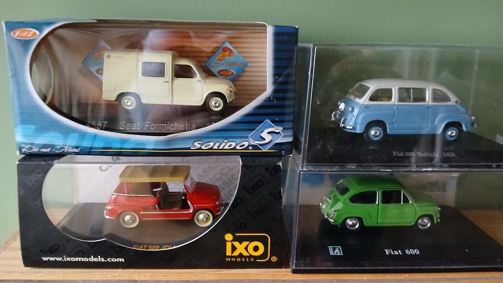 Fiat 600, Hobby en Vrije tijd, Modelauto's | 1:43, Ophalen of Verzenden, Zo goed als nieuw, Auto, Overige merken