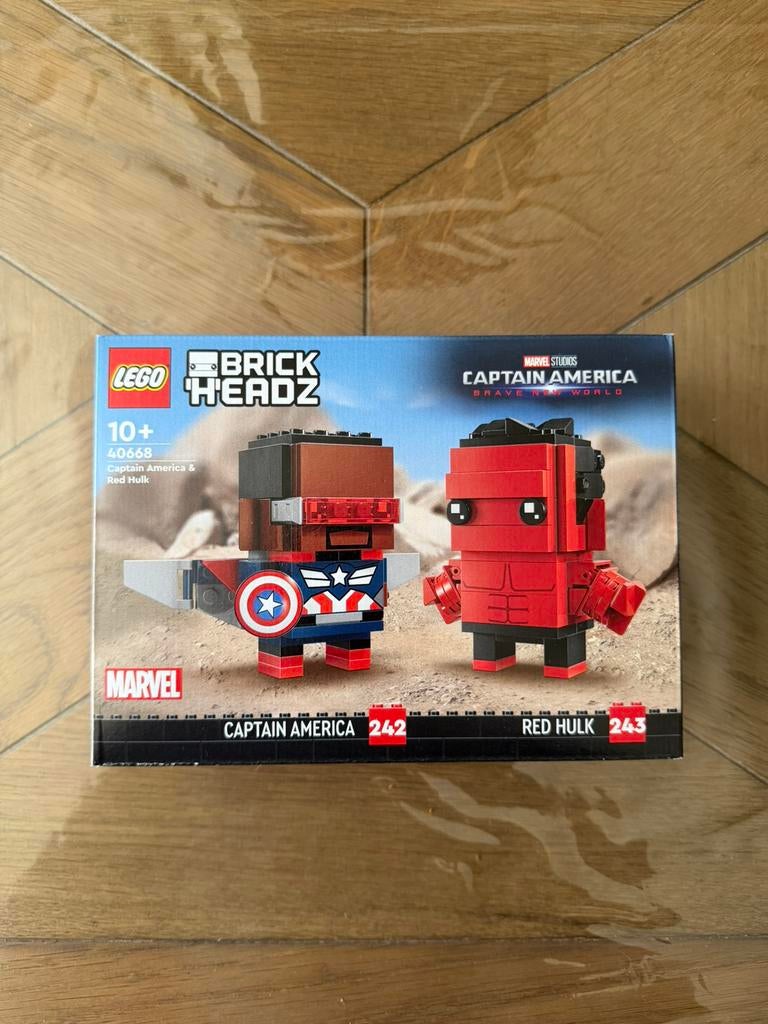 LEGO 40668 - Brickheadz Cap America & Hulk - SEALED 🆕, Ophalen of Verzenden, Nieuw, Complete set, Lego