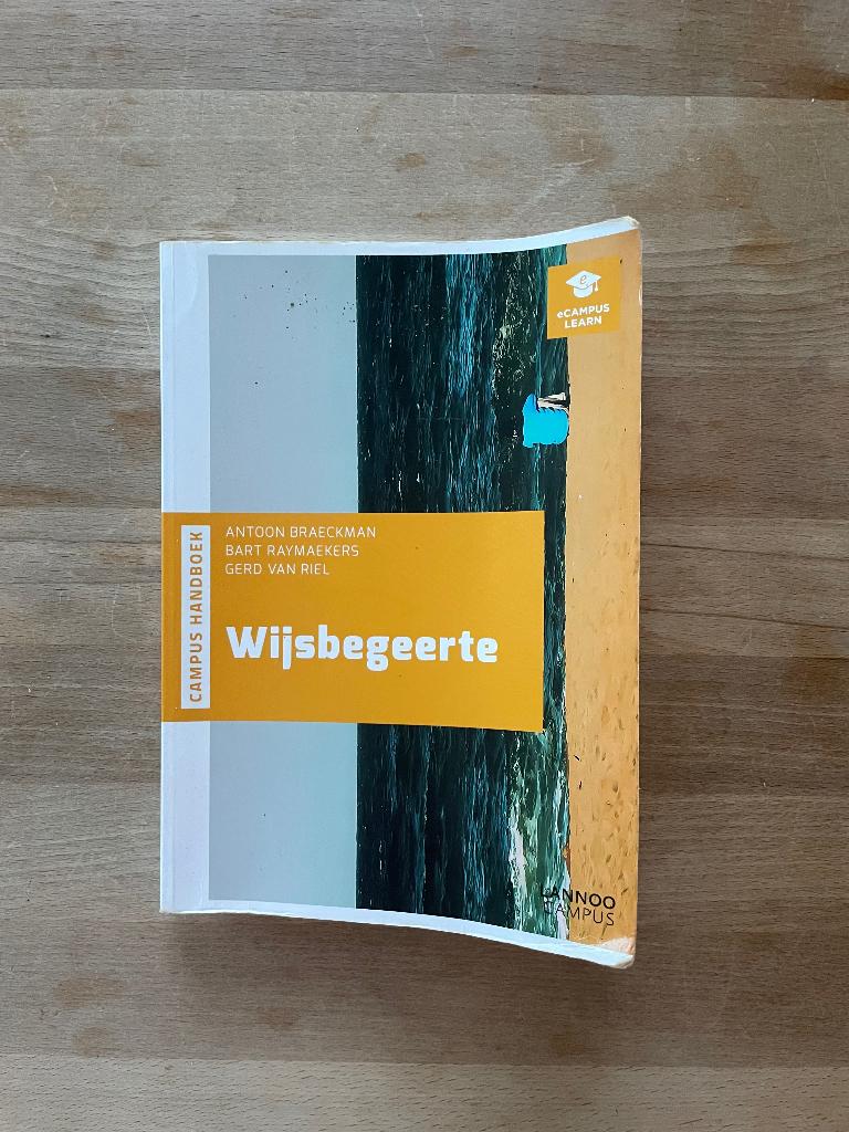 Wijsbegeerte - Antoon Braeckman, Bart Raymaekers, van Riel, Ophalen of Verzenden
