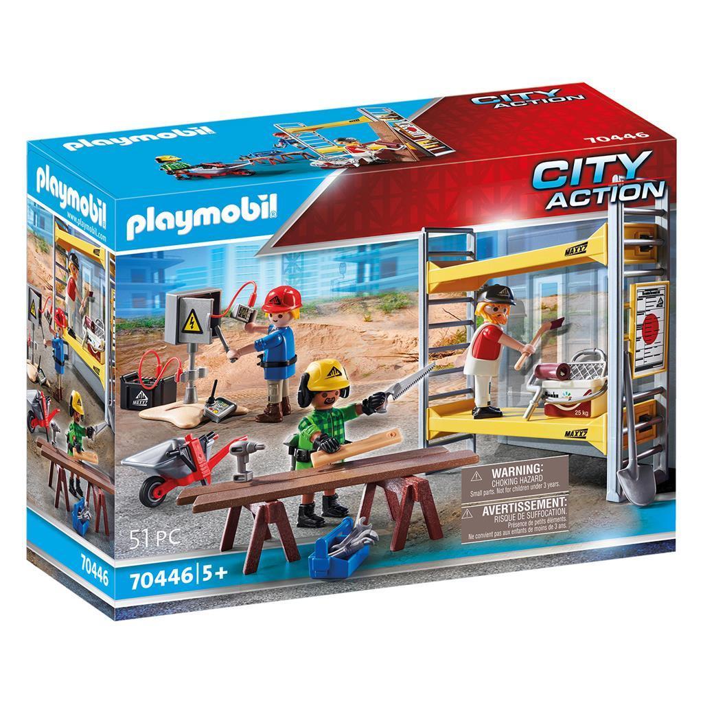 Playmobil: 70446 Stelling met Bouwvakkers, Kinderen en Baby's, Speelgoed | Playmobil, Nieuw, Ophalen of Verzenden