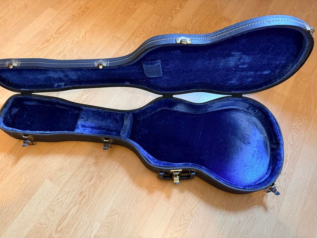 Vintage Gibson Gitaarkoffer 1958 usa excelsior stamford conn, Muziek en Instrumenten, Ophalen of Verzenden, Gebruikt, Solid body