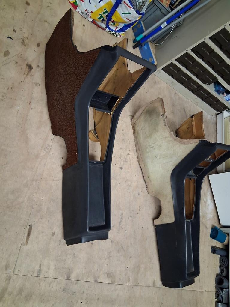 Middenconsole w116 wit en bruin interieur delen., Auto-onderdelen, Interieur en Bekleding, Ophalen, Gebruikt, Mercedes-Benz