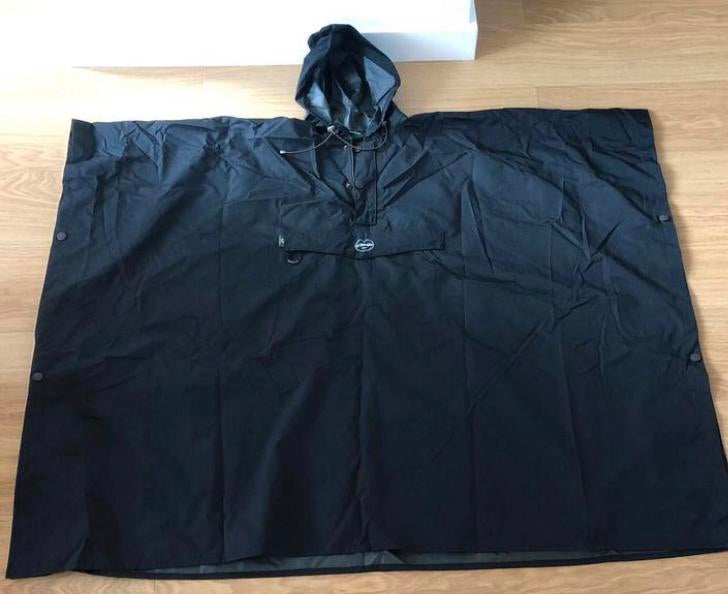 Le Chameau poncho / regenponcho | zwart, Ophalen of Verzenden, Zo goed als nieuw, Bovenkleding