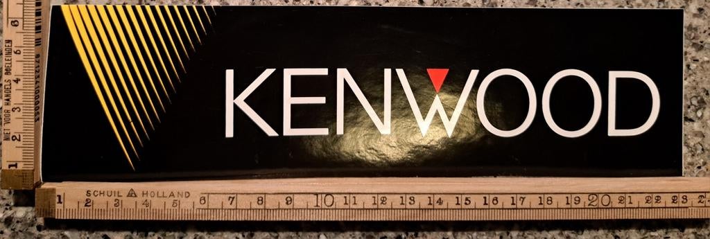 Vintage sticker Kenwood HIFI stereo receiver installatie, Ophalen of Verzenden, Zo goed als nieuw, Overige typen