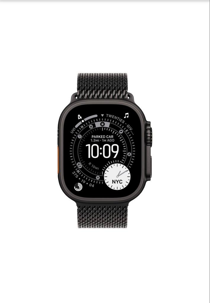 Apple Watch Ultra 3 - 49mm Zwart Titanium, Afstand, Zwart, IOS, Nieuw