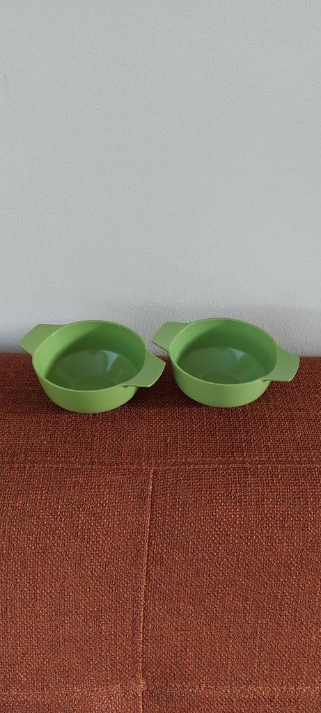 Mepal vintage retro groene schaaltjes set van twee, Huis en Inrichting, Keuken | Keukenbenodigdheden, Ophalen of Verzenden, Gebruikt