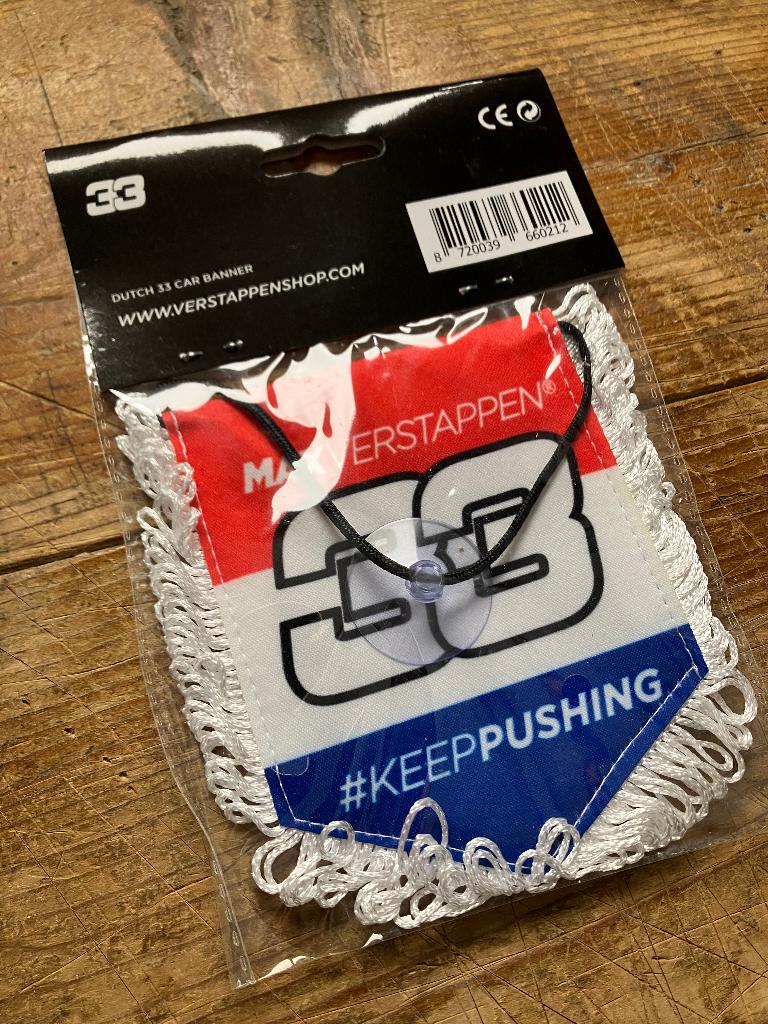 ✅ Max Verstappen Dutch Car Banner Auto Vaantje Nieuw, Ophalen of Verzenden, Nieuw, Formule 1