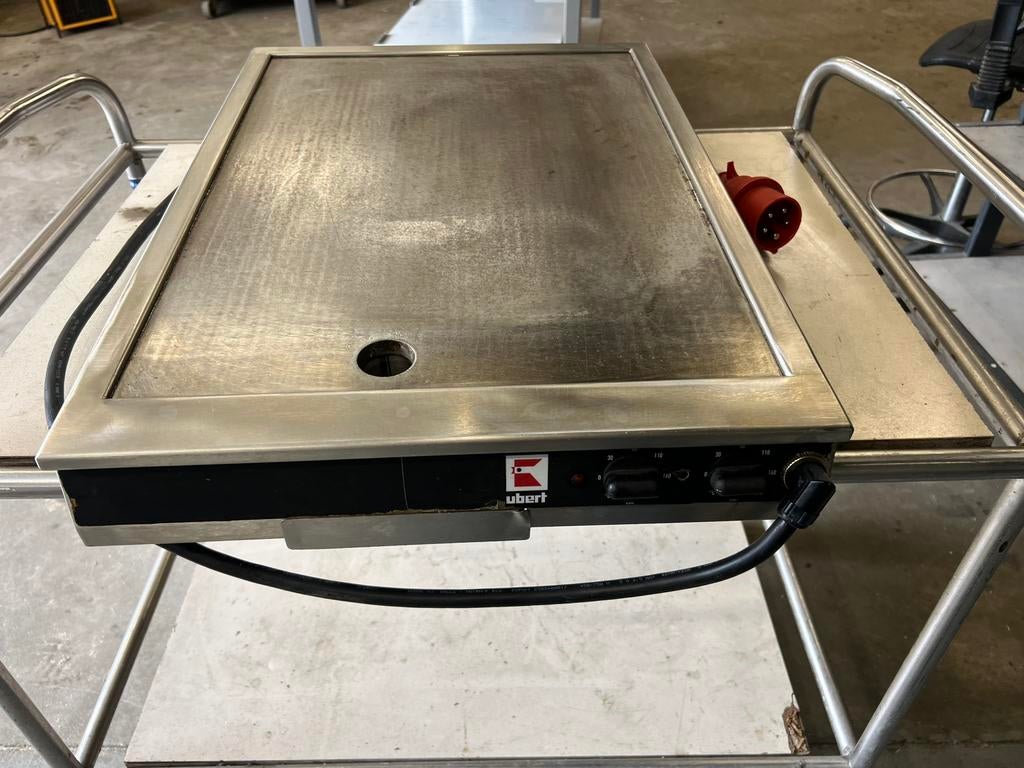 Horeca rvs ubert bakplaat 220v en 380v grill plaat top merk, Ophalen, Gebruikt, Fornuis, Frituur en Grillen
