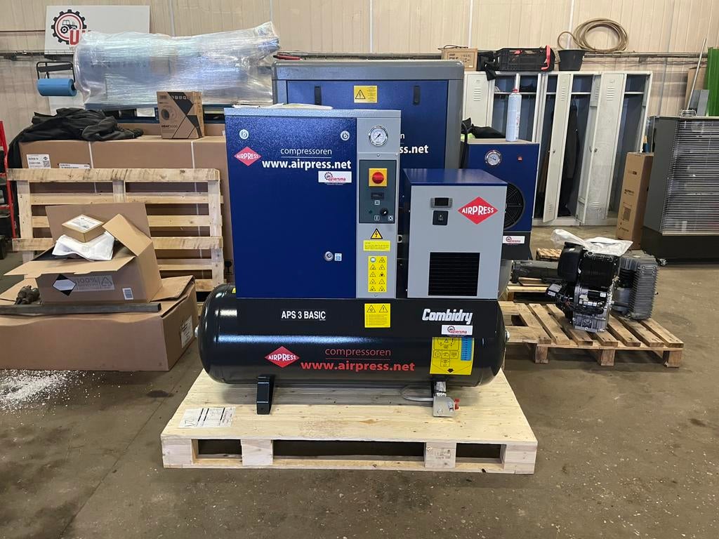 AANBIEDING!!!!     AIRPRESS APS 3 combidry, Ophalen, Nieuw, 400 tot 800 liter/min, 10 bar of meer