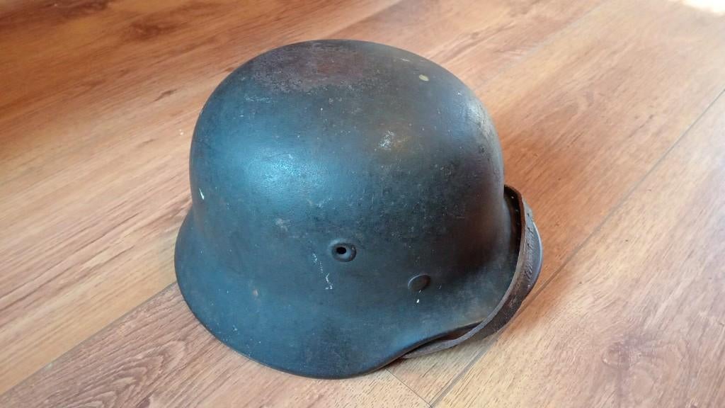 M40 luftwaffe helm, Verzamelen, Ophalen of Verzenden, Luchtmacht, Duitsland, Helm of Baret
