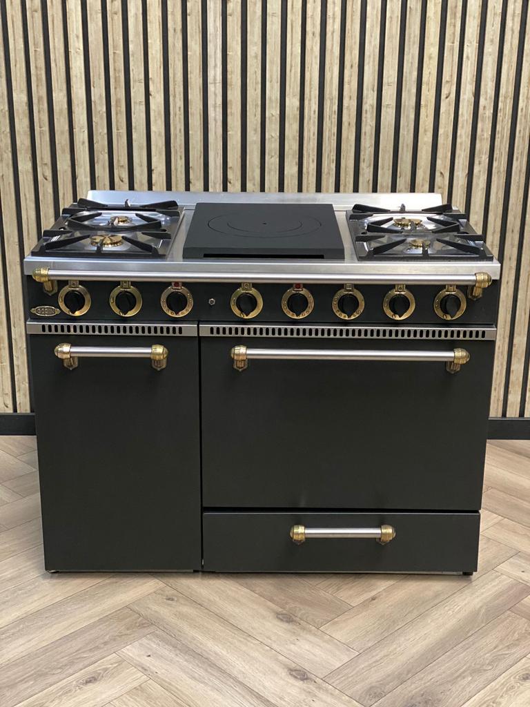 Prachtig Frans Fornuis Godin 110cm 5 pits gas + Warmhoudkast, Ophalen of Verzenden, Grill, Gas