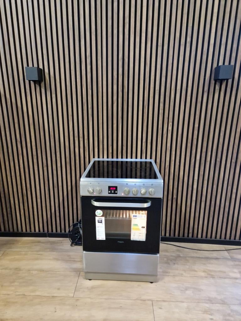 Mooie Rvs Pelgrim Fornuis keramisch 60 cm ((Gratis bezorgen), 5258sh, 60 cm of meer, Keramisch, Zo goed als nieuw