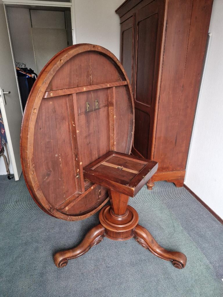 Engelse opklapbare salontafel, Huis en Inrichting, Tafels | Salontafels, Ophalen, Gebruikt, 100 tot 150 cm, 50 tot 75 cm