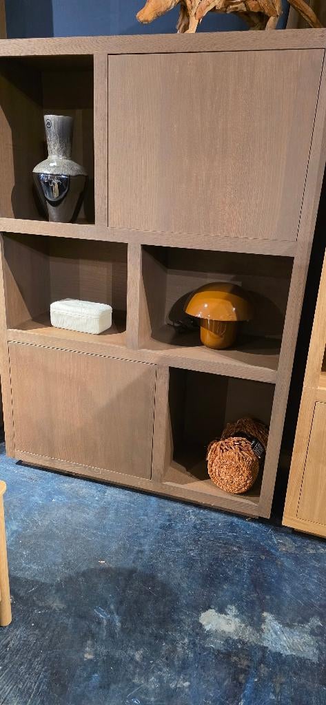 Opbergkast / Vakkenkast – Licht Bruin - 120 B SHOWMODEL !, Huis en Inrichting, Kasten | Wandmeubels, Bornsestraat 31, Ophalen of Verzenden