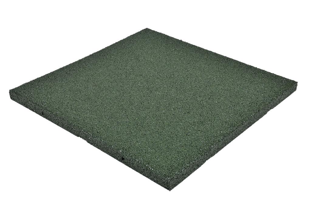 Groene Rubber Tuin / Balkon / Terras Tegels 50 x 50 x 2.5cm