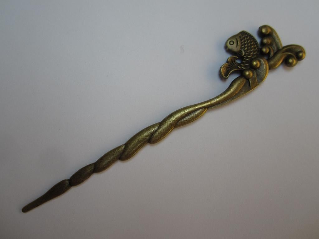 Oude Chinese haarspeld van koper 4472B#, Antiek en Kunst, Kunst | Niet-Westerse kunst, Ophalen of Verzenden
