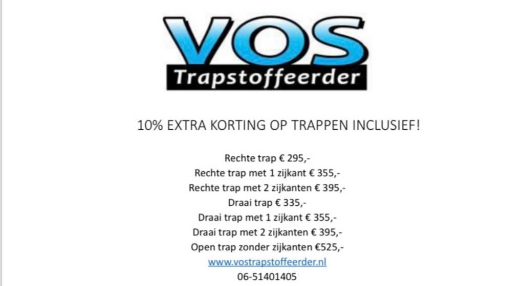 Trap bekleden leggen stofferen All-In 295,-EURO!!!!!!, Diensten en Vakmensen, Garantie, Tapijt of Kunststof