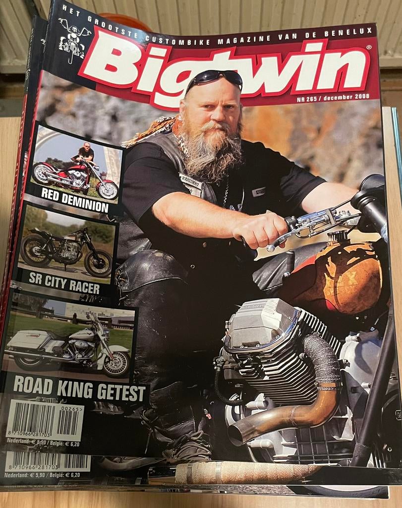 38 Big Twin magazines, Motoren, Ophalen, Zo goed als nieuw
