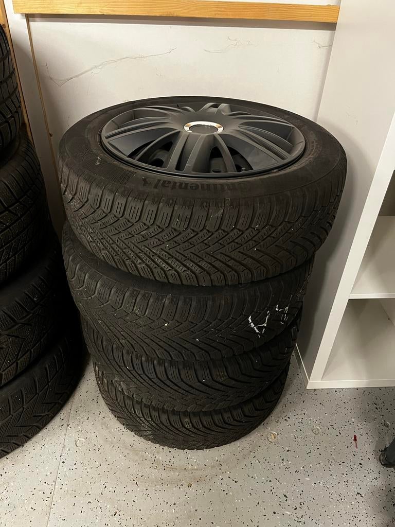 Winterbanden set 185/60 R15 met velgen, Gebruikt, 15 inch, Banden en Velgen, Personenwagen