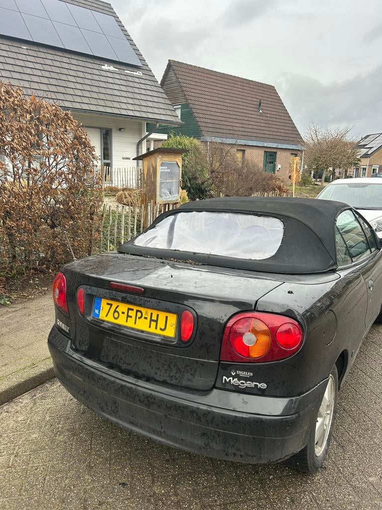 Renault Mégane 1.6 16V Cabriolet 2000 Zwart, Ophalen of Verzenden