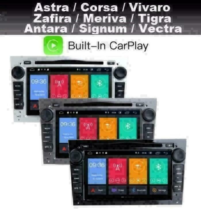 Opel Tigra Vectra Vivaro radio Android 10 bluetooth dab+ usb, Auto diversen, Ophalen of Verzenden, Nieuw