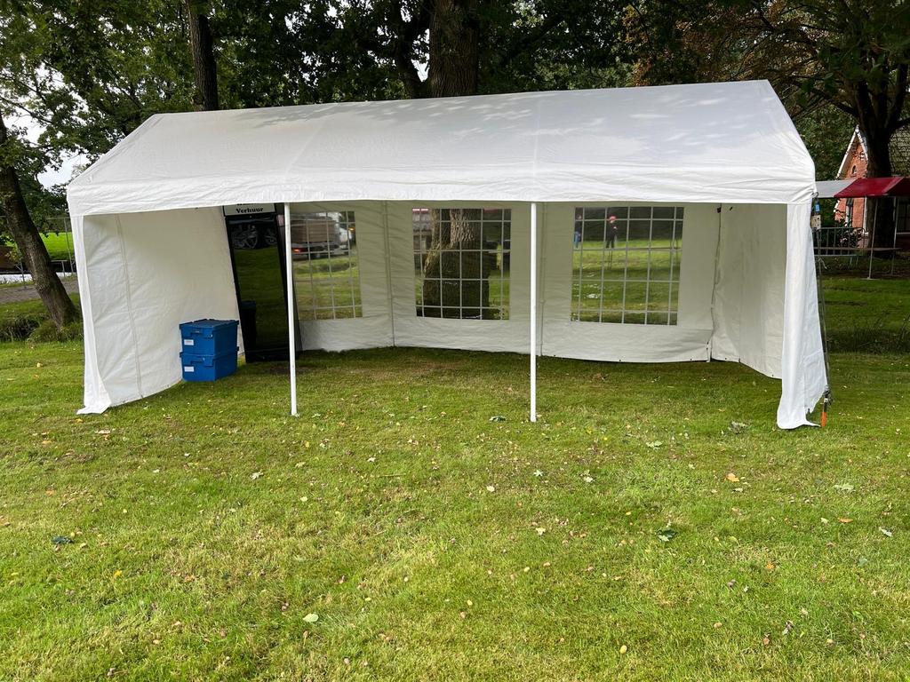 Partytent 3x6m - Ideaal voor Feesten! Per weekend €60, Tuin en Terras, Partytenten, Opvouwbaar, Partytent, Zo goed als nieuw, 4 tot 6 meter