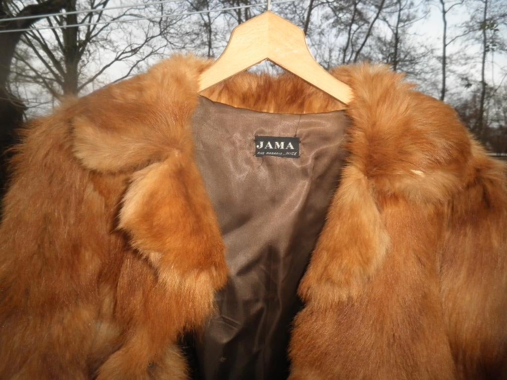 bont jas, Bruin, Maat 42/44 (L), Ophalen of Verzenden, Jama