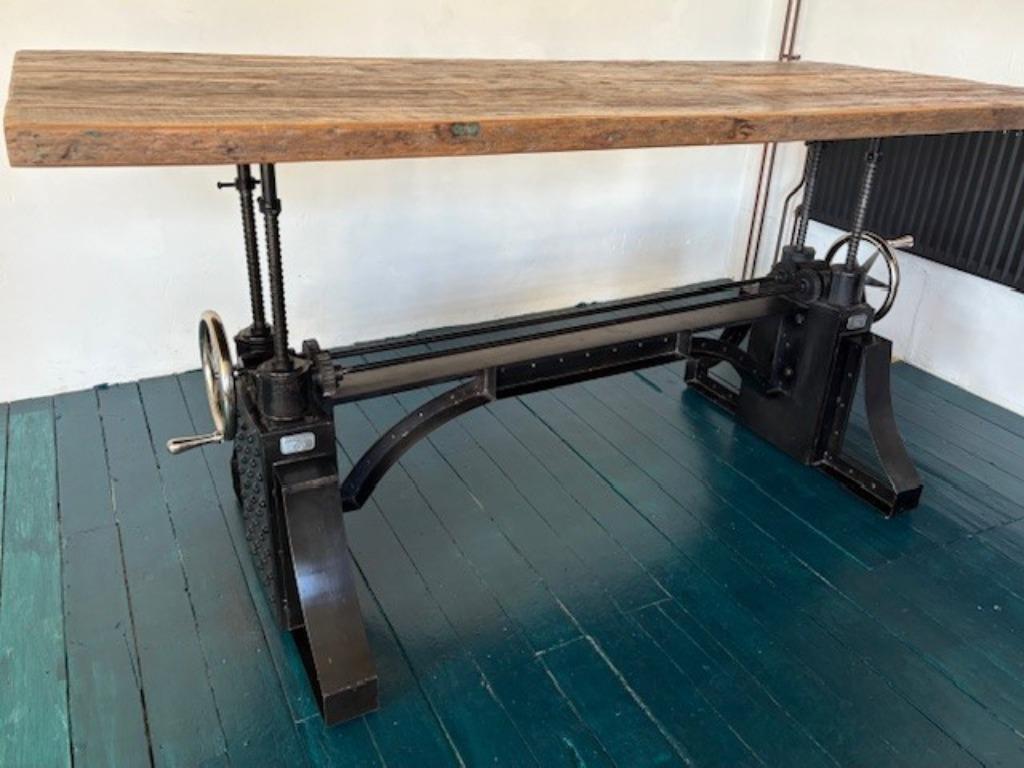 Industriele eet/bartafel opdraaibaar - Korting!, Verzenden, Metaal, 50 tot 100 cm, Vijf personen of meer