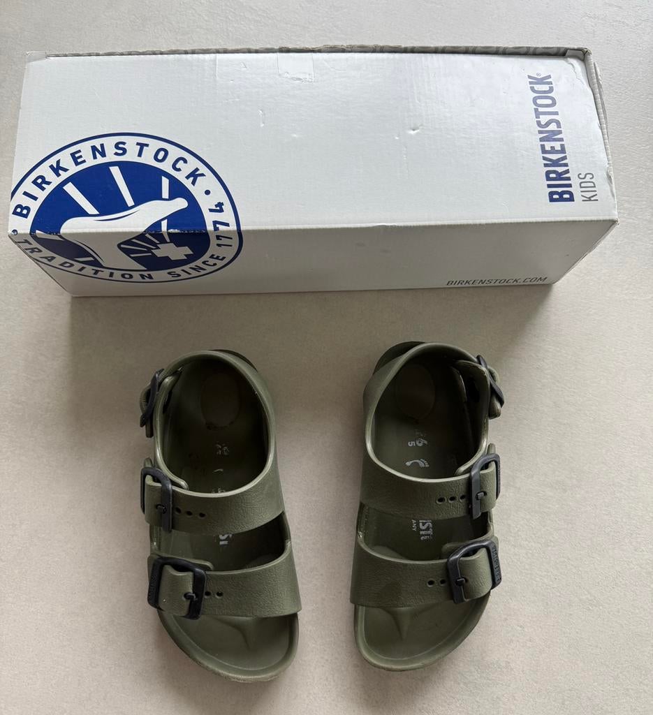 Birkenstock Milano kids Eva sandalen groen maat 26, Ophalen of Verzenden, Zo goed als nieuw, Jongetje of Meisje, Schoentjes