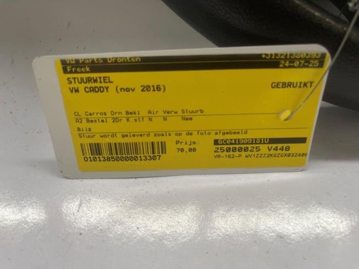 Stuurwiel van een Volkswagen Caddy, Gebruikt, -, -, -