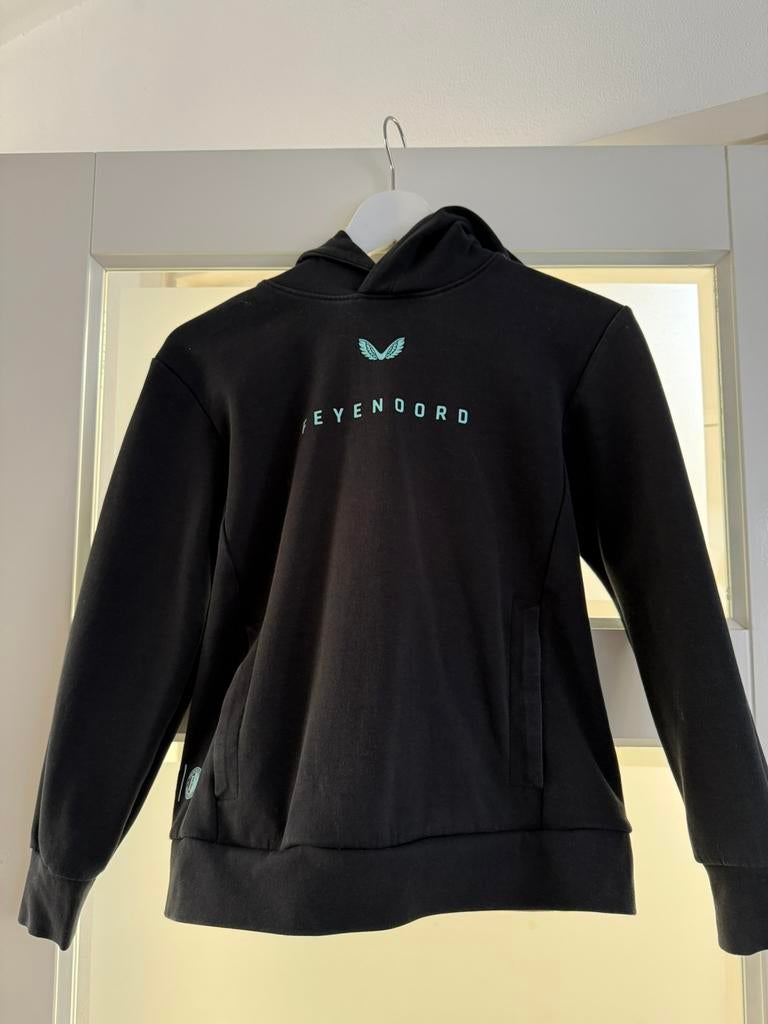Feyenoord zwarte hoody maat 158, Maat XS of kleiner, Ophalen of Verzenden, Zo goed als nieuw