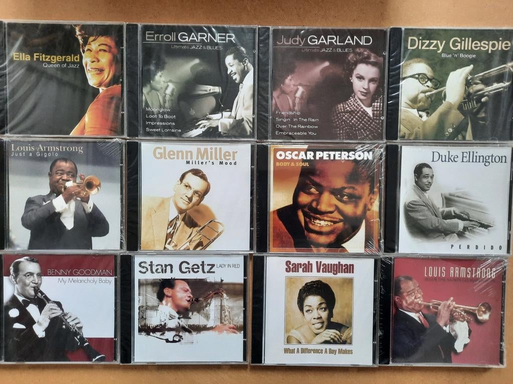 12 x Jazz cd's ( sealed ) o.a Stan Getz , Sarah Vaughan ..., Ophalen of Verzenden, Nieuw in verpakking, Jazz