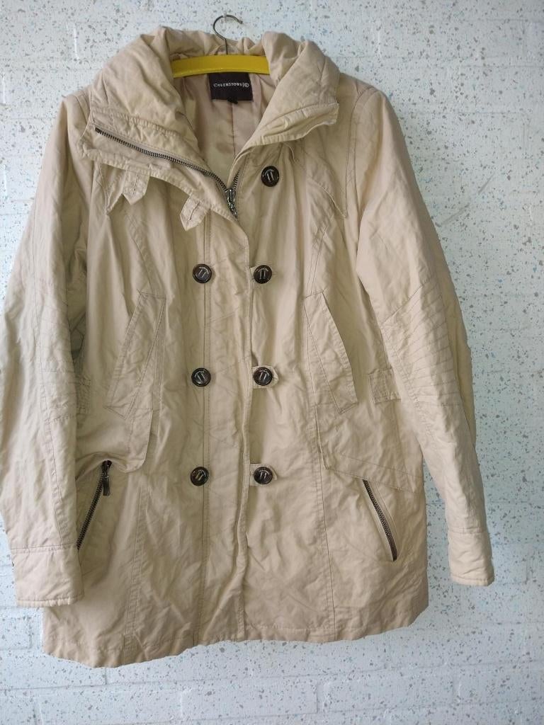 Creenstone warme jas, maat 46, Beige, Creenstone, Maat 46/48 (XL) of groter, Ophalen of Verzenden