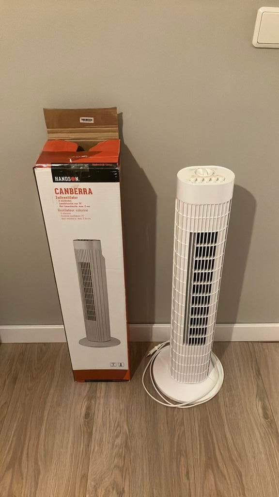 Handson Canberra zuilventilator, Witgoed en Apparatuur, Ventilatoren, Ophalen, Zo goed als nieuw, Vloerventilator