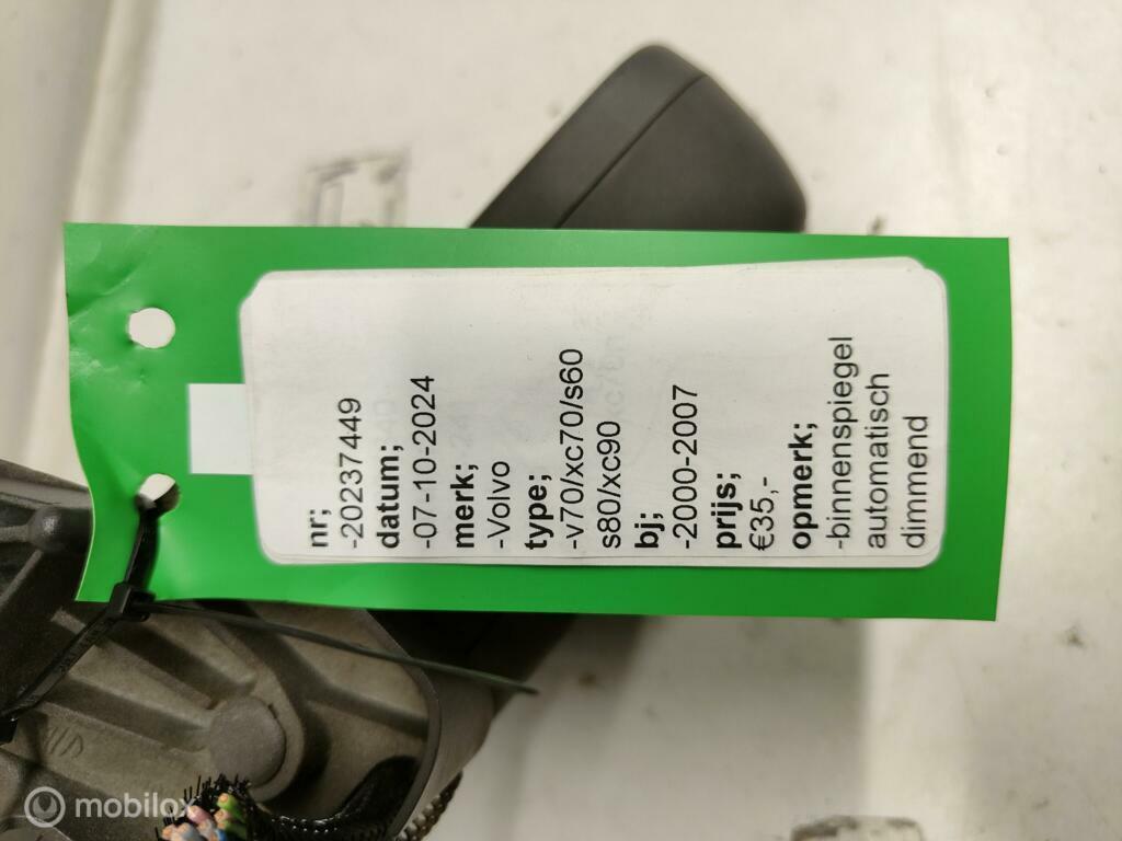 Binnenspiegel Volvo V70, XC70, S60, S80, XC90 ('00-'07), Auto-onderdelen, Ophalen of Verzenden, Gebruikt