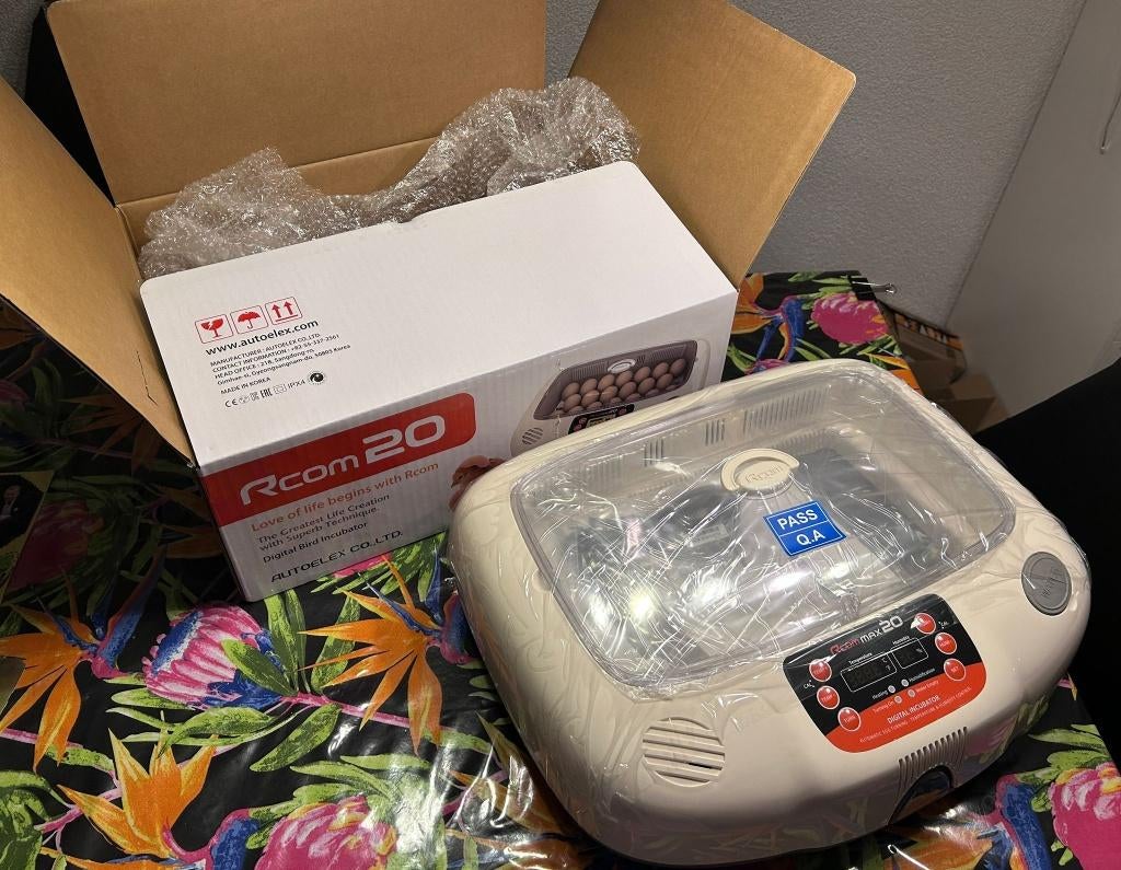 Rcom Max 20 automatische digitale broedmachine, Dieren en Toebehoren, Ophalen of Verzenden, Nieuw, Overige typen