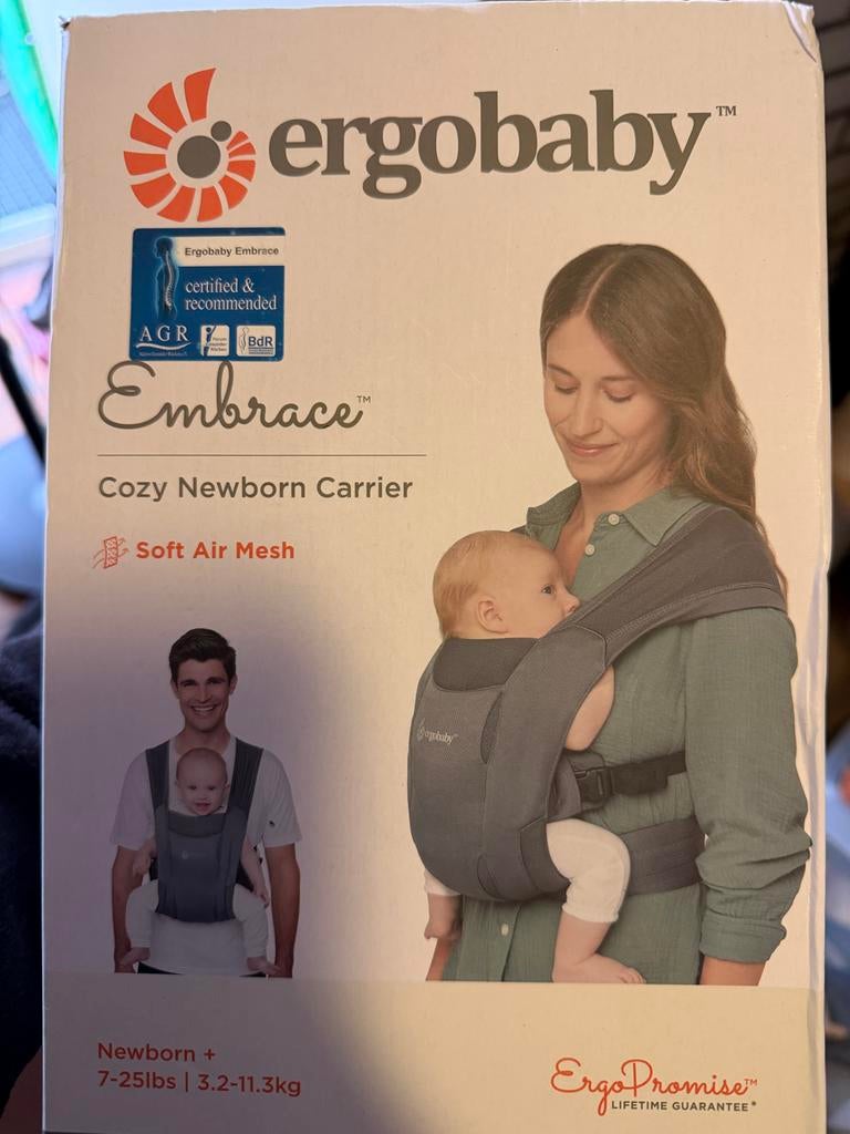 Ergobaby cozy newbown carrier nooit gebruikt., Kinderen en Baby's, Ophalen, Nieuw, Draagzak, Overige merken
