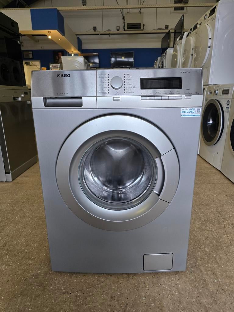 Grijze AEG wasmachine | 8 kilo | A+++ | Gratis thuis 🚚✅️, Witgoed en Apparatuur, Wasmachines, Jirnsum, 1200 tot 1600 toeren, 8 tot 10 kg