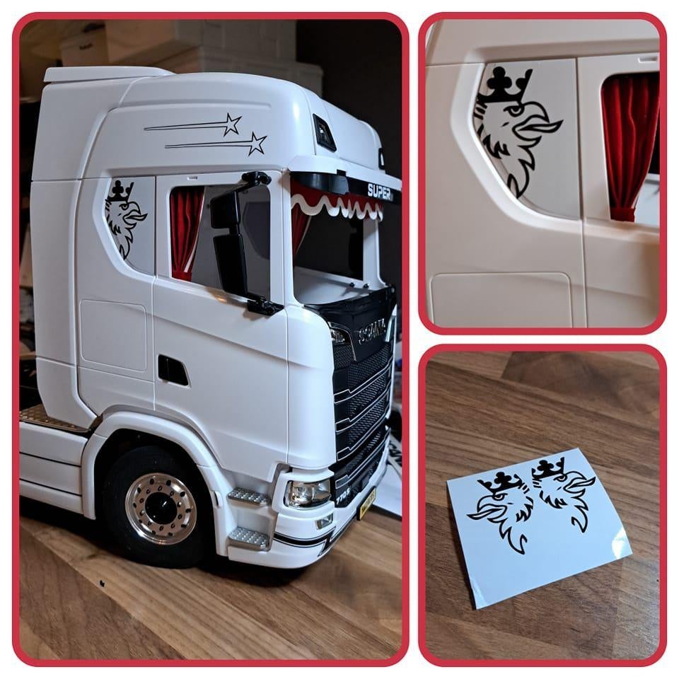 griffioen zijraam Scania S, Hobby en Vrije tijd, Modelbouw | Radiografisch | Auto's, Schaal 1:14, Nieuw, Onderdeel, Overige typen